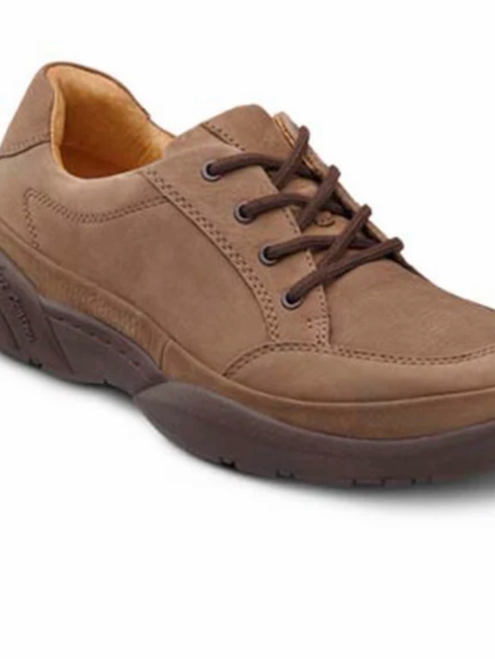 Men's Brown Athletic Lace-Up Comfort Shoes
